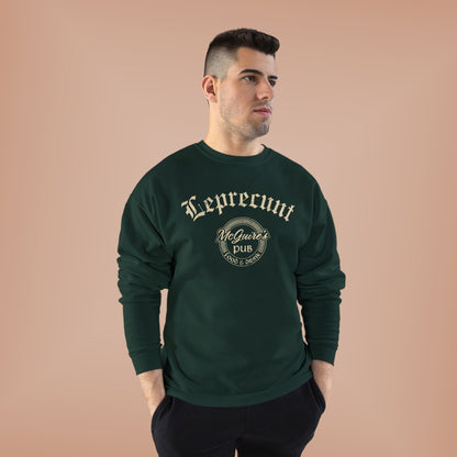 Faded Men's Unisex McGuire's Pub Sweatshirt — Faded Leprecunt Irish Pub St. Patrick's Day Crewneck