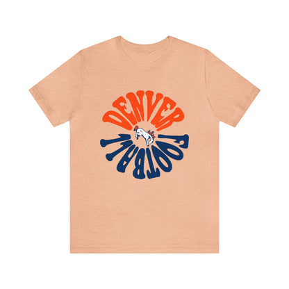 Retro Denver Broncos Tee - Vintage Colorado Football Style Short Sleeve T-Shirt Apparel - Men's & Women's Unisex Sizing