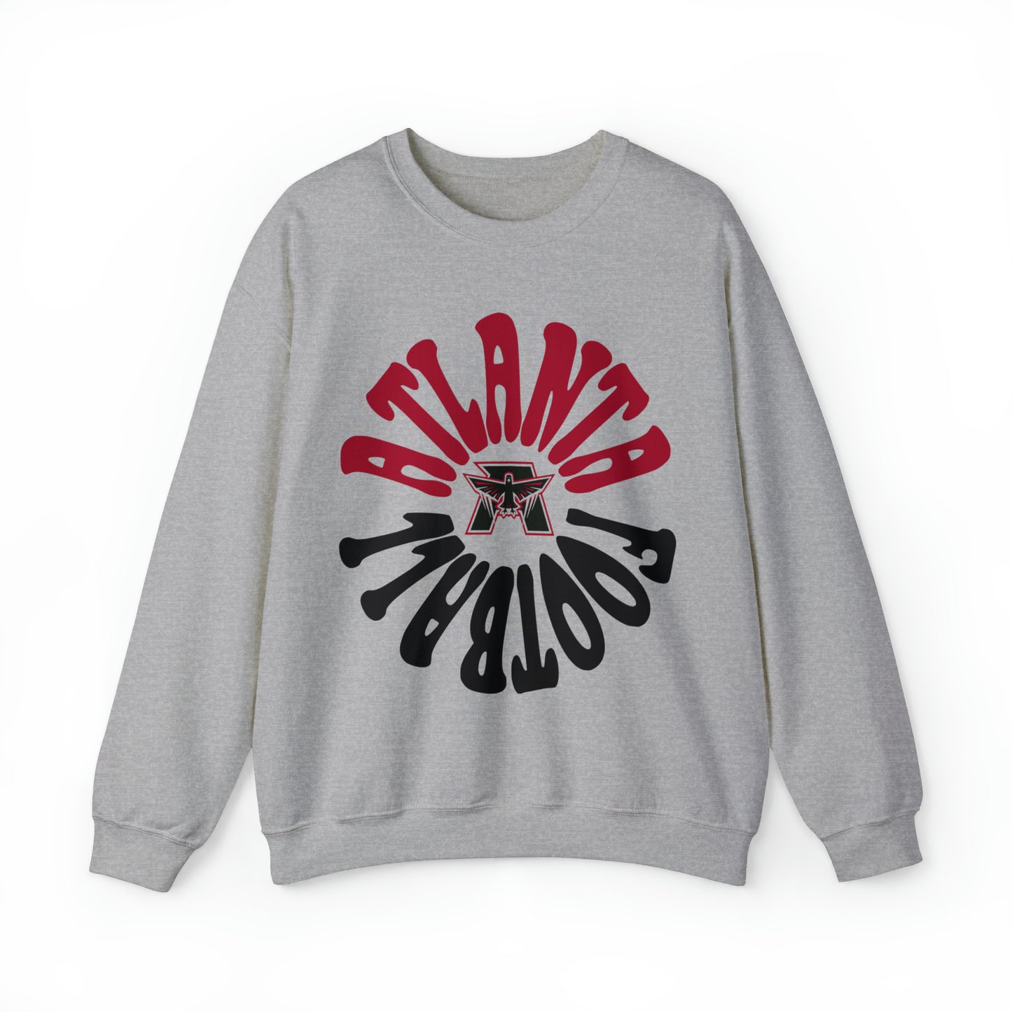Hippy Retro Atlanta Falcons Crewneck - Vintage Unisex Football Sweatshirt - Men's & Women's - Design 2
