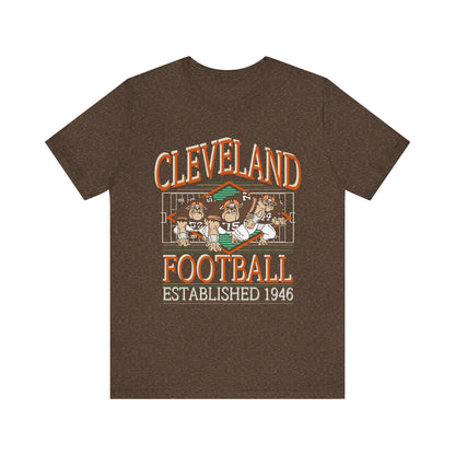 Cleveland Football Retro Mascot Tee