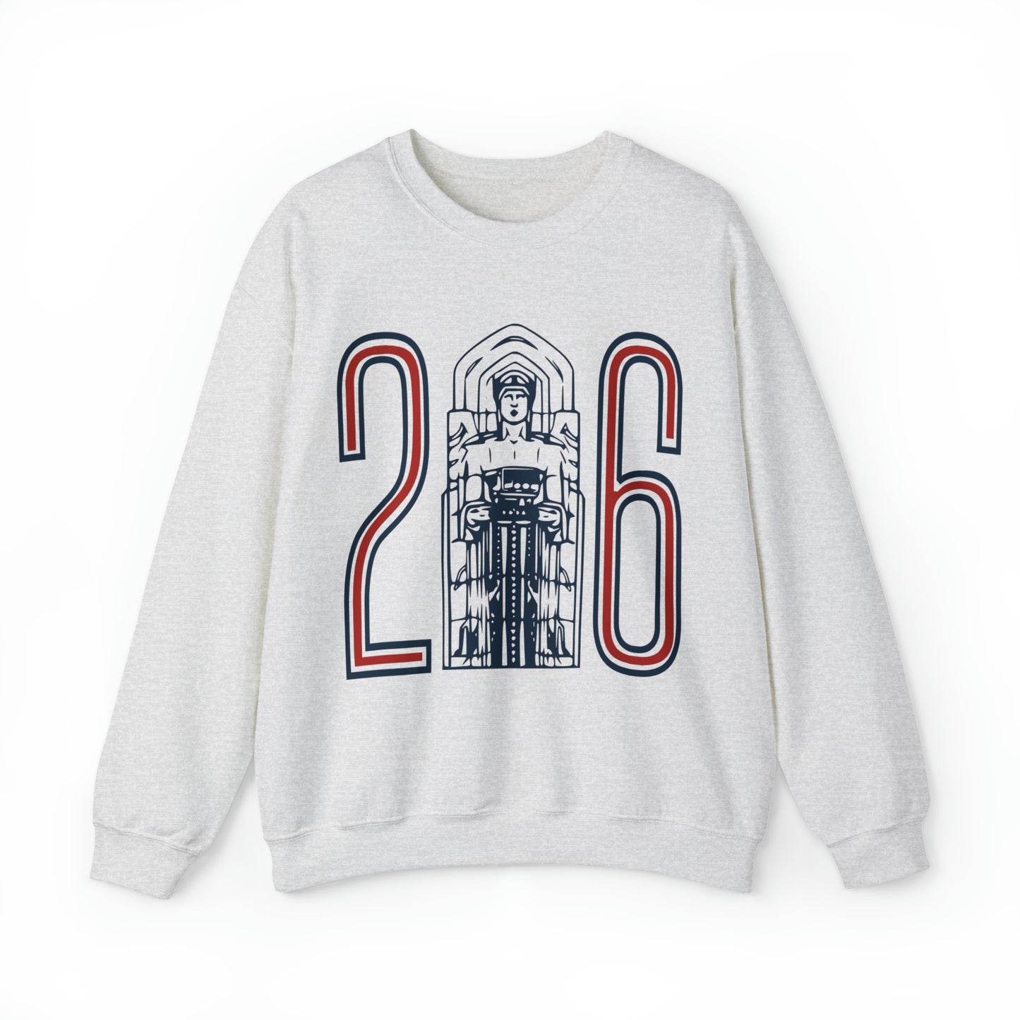 Large Guardian Design - Cleveland Baseball Crewneck - CLE Indians Sweatshirt Baseball Gear - Vintage MLB Apparel