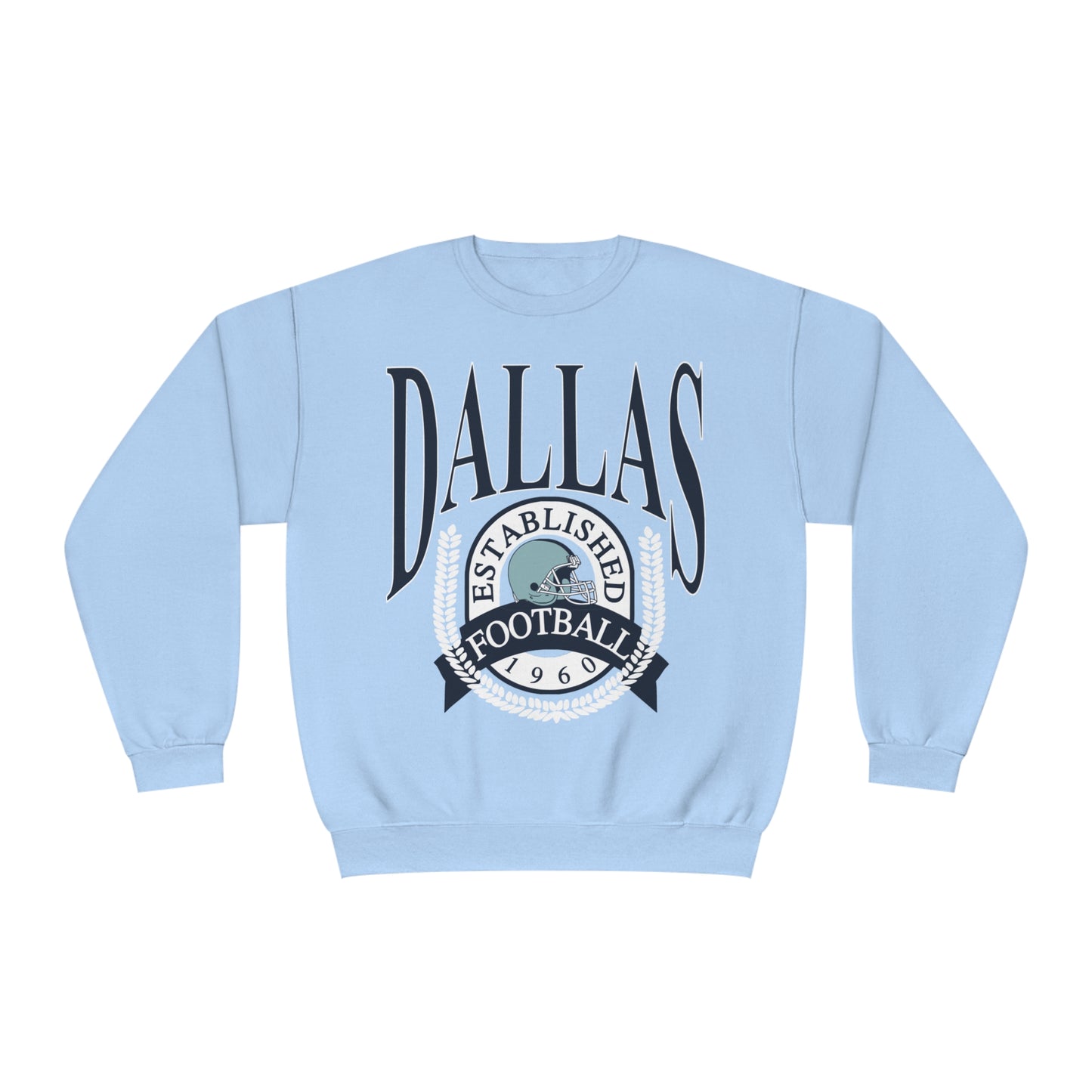 Throwback Dallas Cowboys Crewneck - Retro Football Mens's & Women's Vintage Oversized Unisex Sweatshirt - Design 1