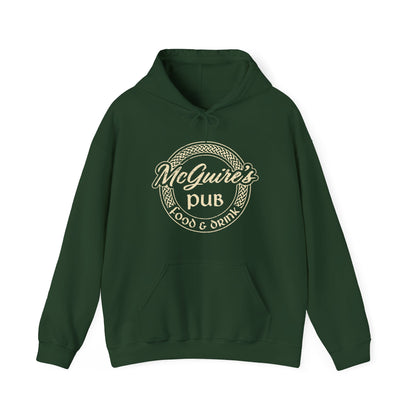 Men's Unisex Faded Logo Pub Hoodie — Vintage Irish Pub Logo Sweatshirt