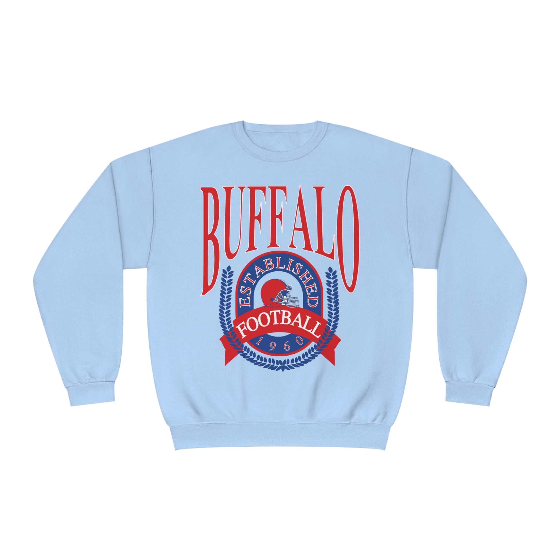 Vintage Buffalo Bills Crewneck Sweatshirt Retro NFL Football Men's Women's Hoodie Oversized Apparel Design