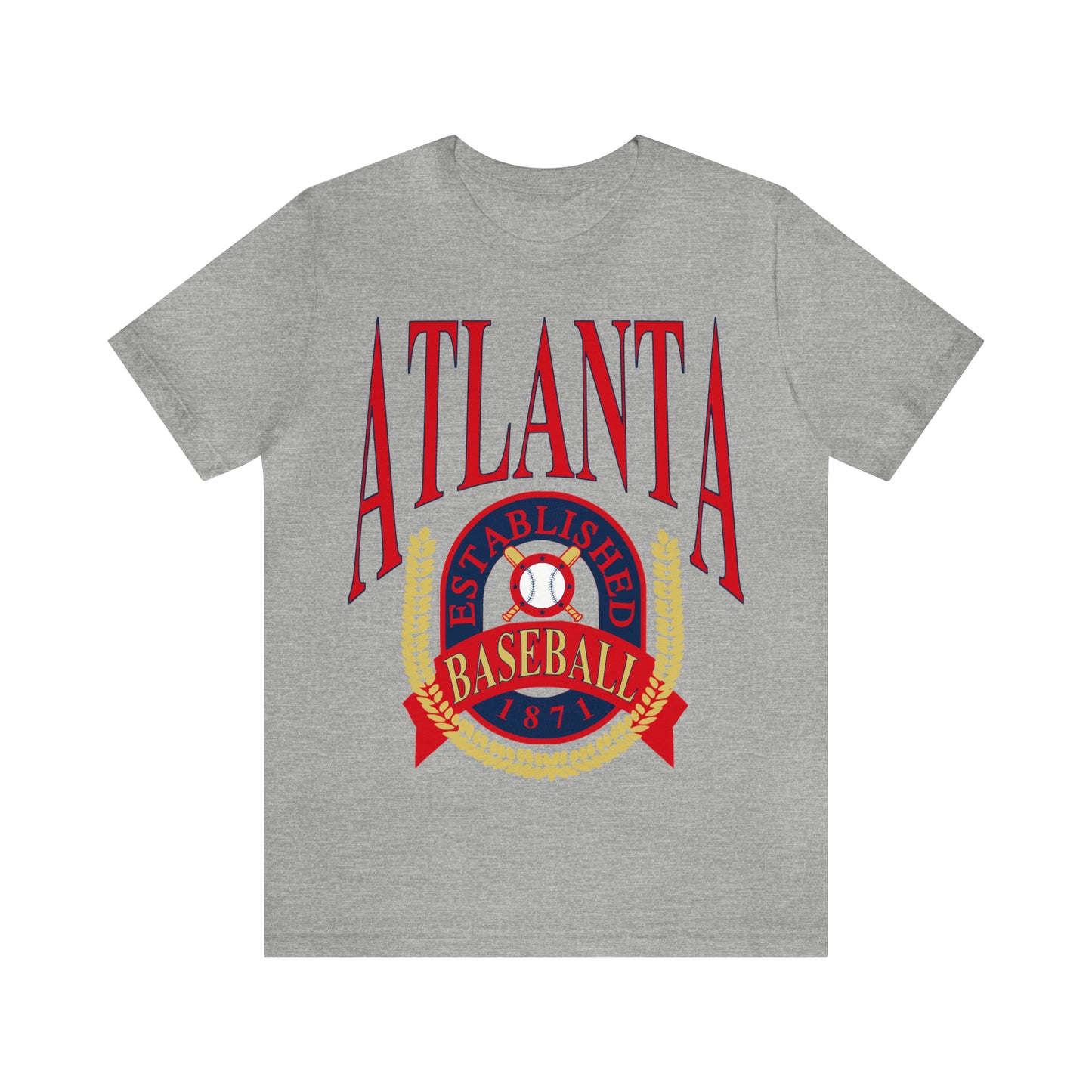 90's Atlanta Baseball Soft T-Shirt - Retro Unisex Short Sleeve Tee