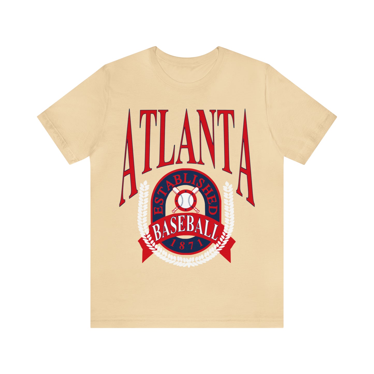 90's Atlanta Baseball Soft T-Shirt - Retro Unisex Short Sleeve Tee