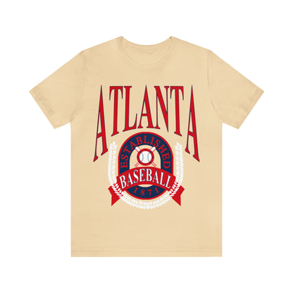 90's Atlanta Baseball Soft T-Shirt - Retro Unisex Short Sleeve Tee
