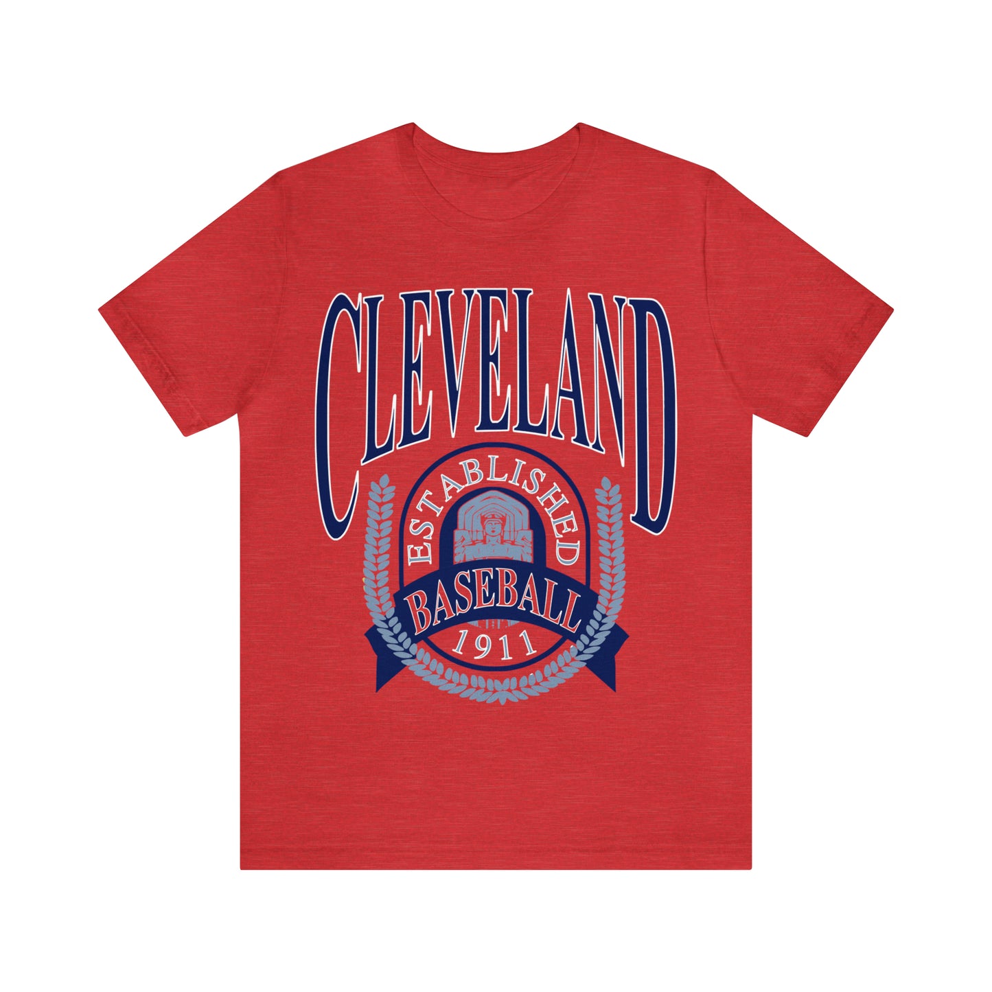 Throwback Cleveland Baseball Tee - Vintage Short Sleeve Unisex T-Shirt