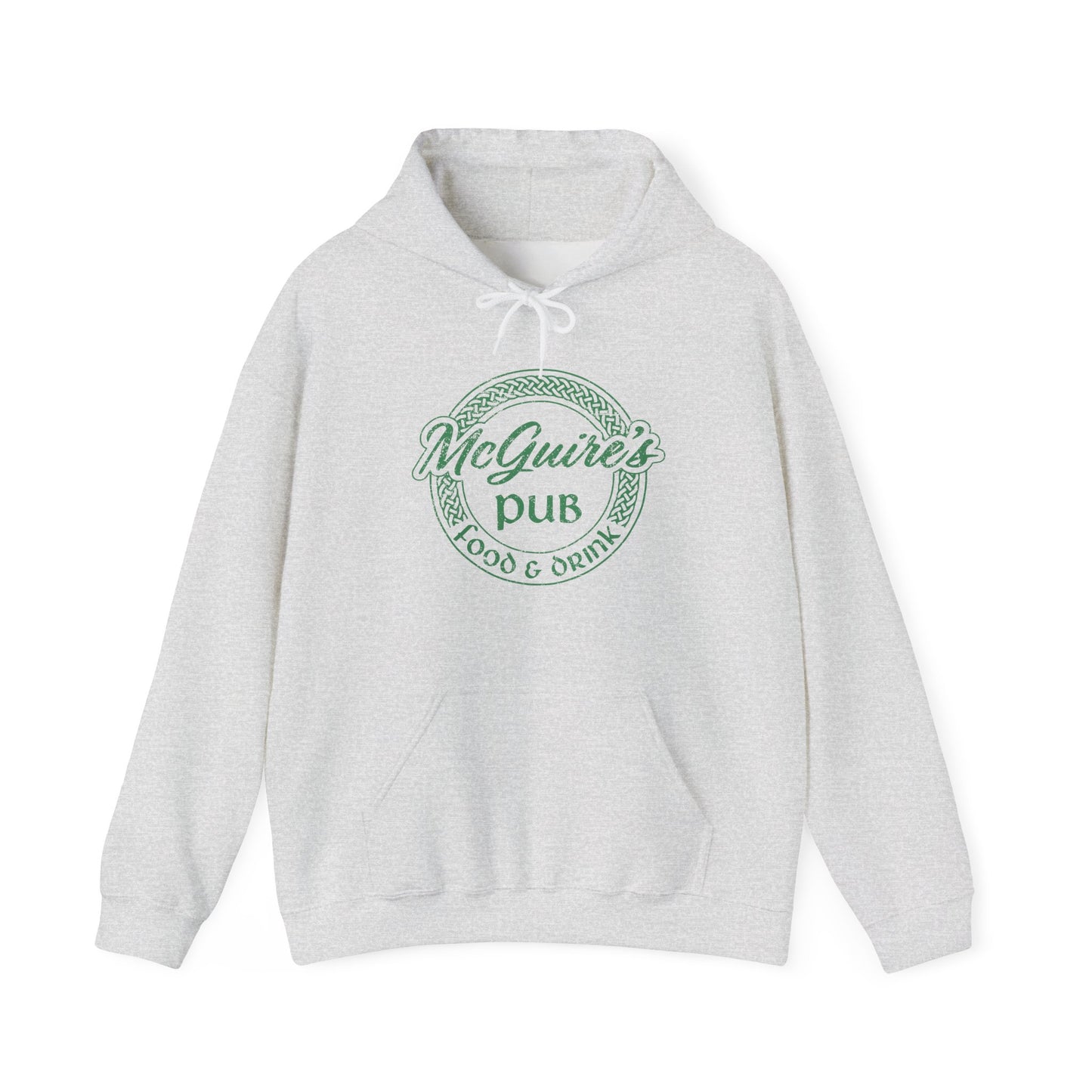 Men's Unisex Faded Logo Pub Hoodie — Vintage Irish Pub Logo Sweatshirt