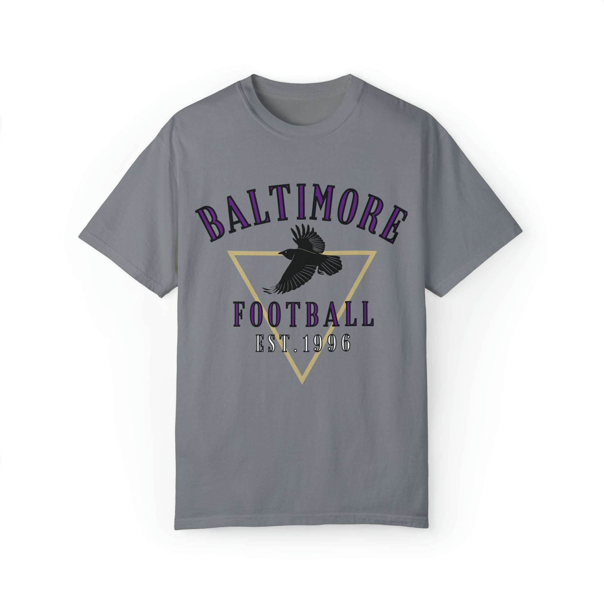 Baltimore Ravens T-Shirt  - Vintage Short Sleeve Tee - Comfort Colors Oversized Men's Women's Apparel - Design 3