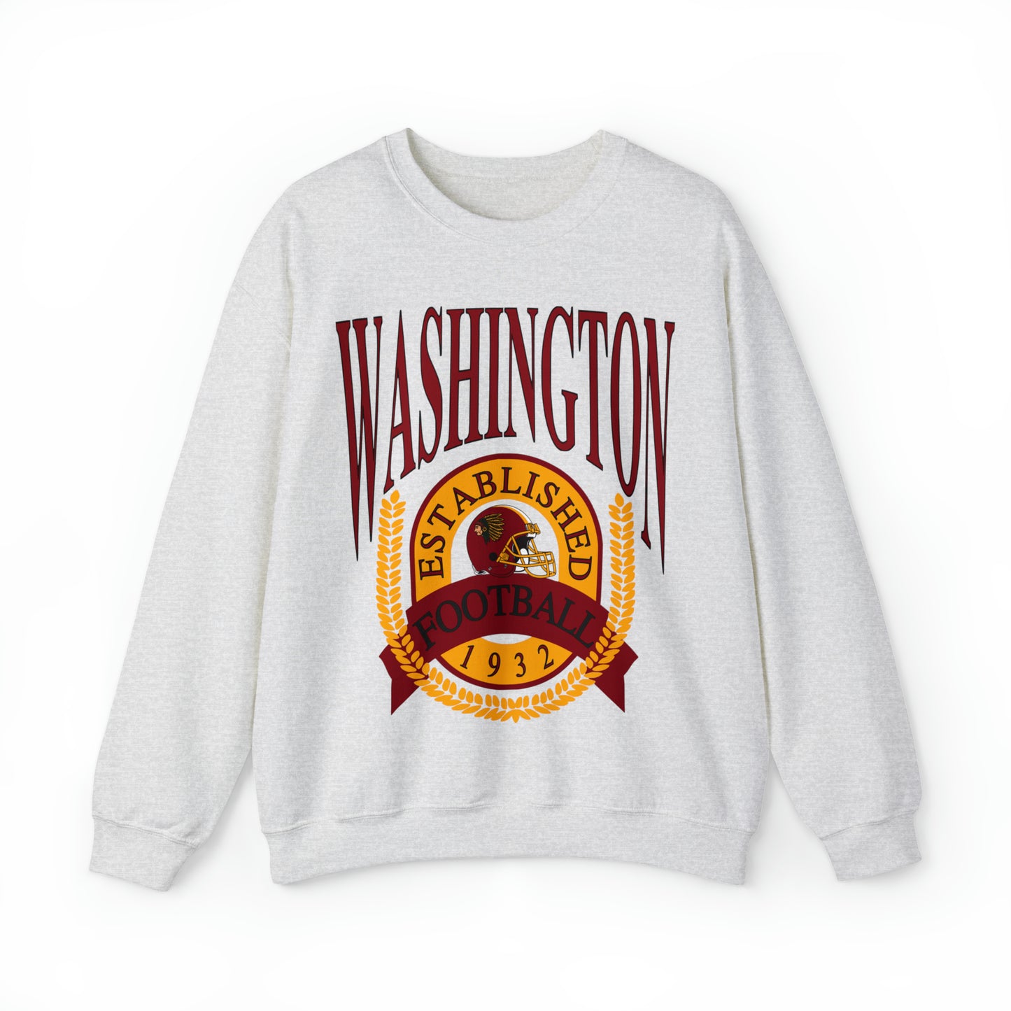 90's Washington Redskins Crewneck - Vintage Football Sweatshirt - Retro Commanders 70's, 80's, 90's - Design 1