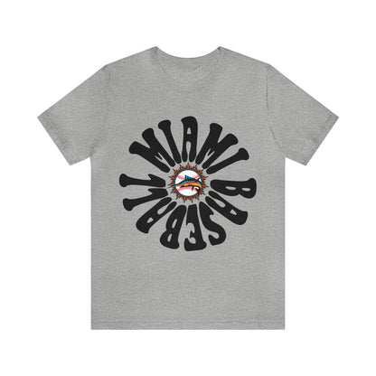 Retro Miami Baseball Throwback Tee - Vintage Baseball Unisex Short Sleeve T-Shirt