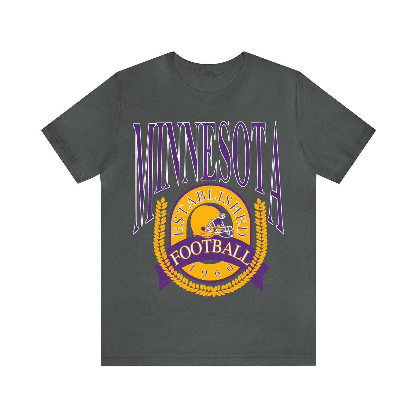 Throwback Vintage Minnesota Vikings Tee - 90's Short Sleeve T-Shirt - NFL Football Men's & Women's Apparel - Design 1