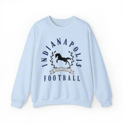 Vintage Indianapolis Colts Crewneck Sweatshirt - Retro Style Football Apparel - Men's & Women's Unisex Sizing
