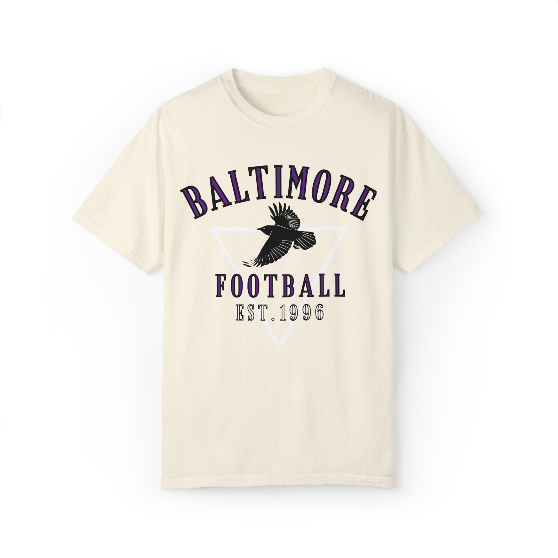 Baltimore Ravens T-Shirt  - Vintage Short Sleeve Tee - Comfort Colors Oversized Men's Women's Apparel - Design 3