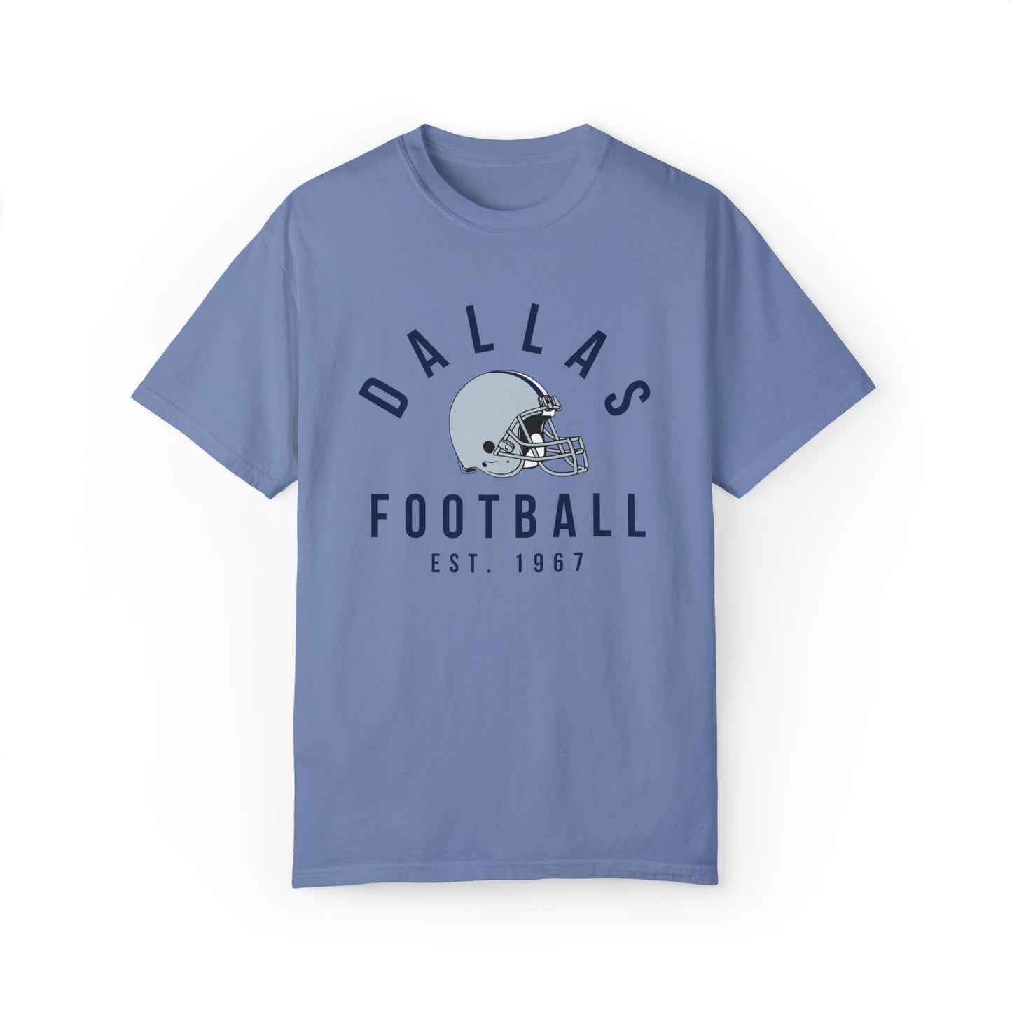 Comfort Colors Dallas Cowboys Football Tee - Short Sleeve T-Shirt Men's Women's Apparel - Design 3