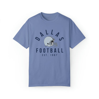 Comfort Colors Dallas Cowboys Football Tee - Short Sleeve T-Shirt Men's Women's Apparel - Design 3