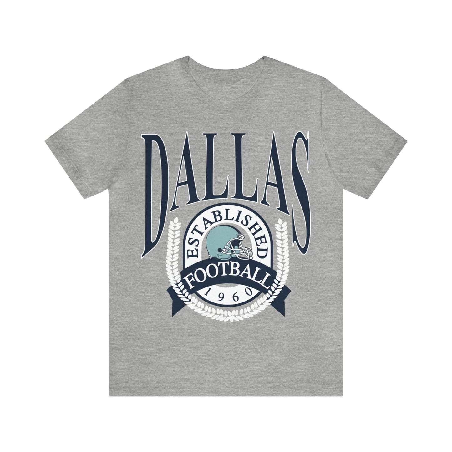 Throwback Dallas Cowboys Football Tee - Vintage Football T-Shirt - Short Sleeve Oversized Men's & Women's Unisex Apparel - Design 1