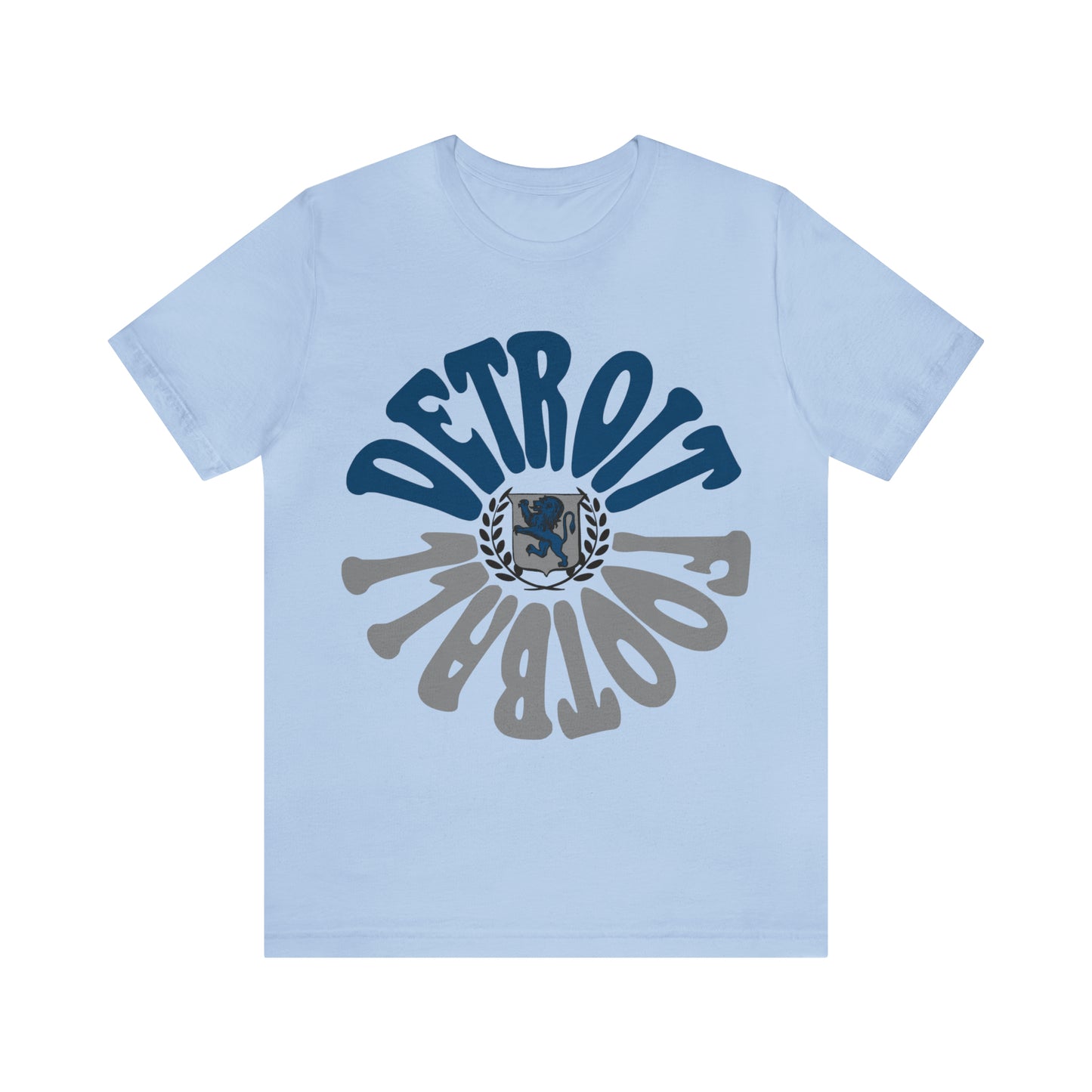 Hippy Style Detroit Lions Football Short Sleeve T-Shirt - Men's & Women's Oversized Tee - Design 2