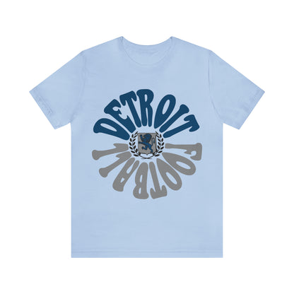 Hippy Style Detroit Lions Football Short Sleeve T-Shirt - Men's & Women's Oversized Tee - Design 2