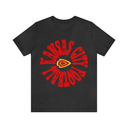 Vintage Kansas City Chiefs T-Shirt - NFL Football Short Sleeve Tee - Travis Kelce & Patrick Mahomes Oversized T-Shirt - Design 2