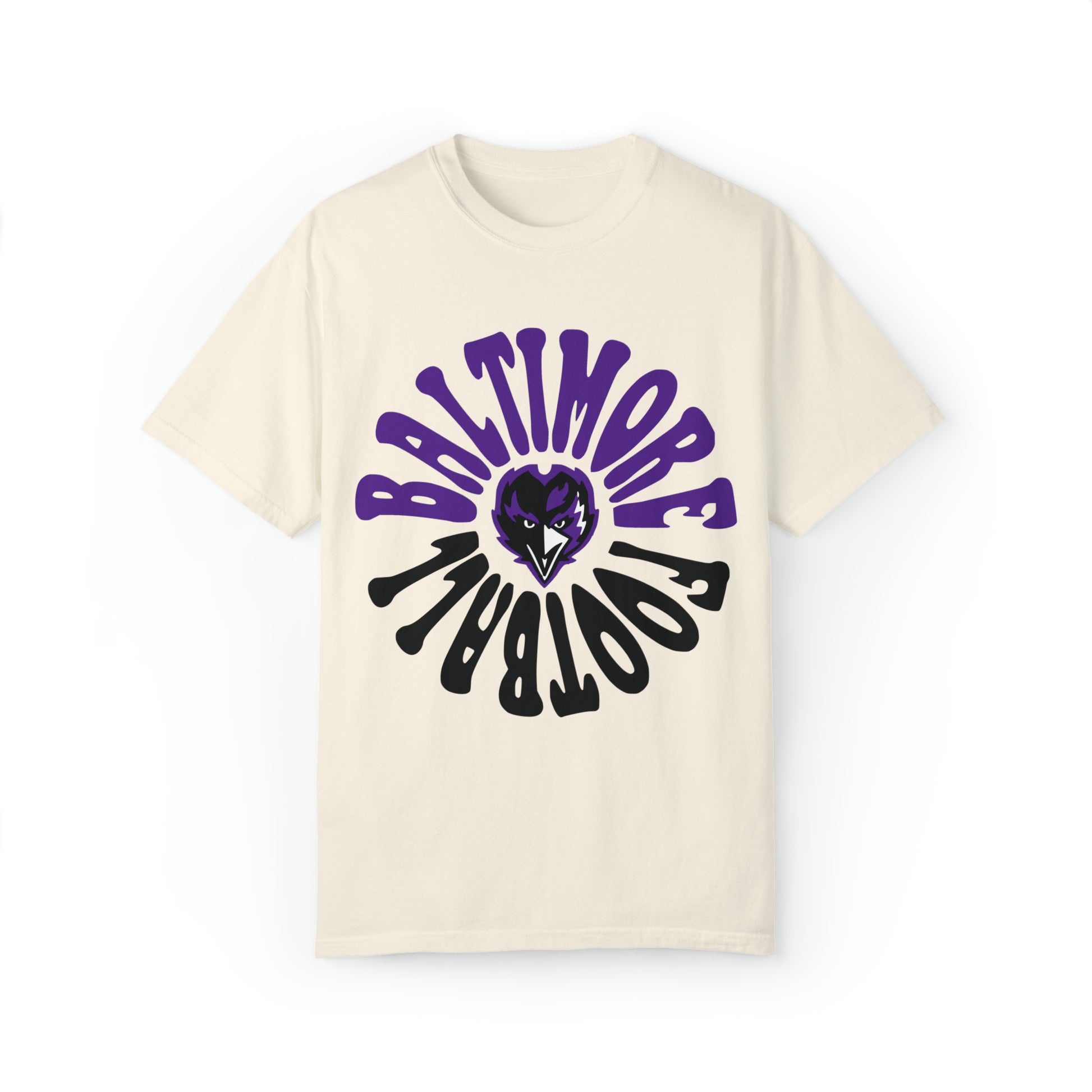 Baltimore Ravens T-Shirt - Vintage NFL Football Short Sleeve Tee Unisex Men's Women's Oversized Apparel - Design 2
