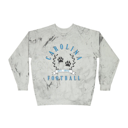 Tie Dye Carolina Panthers Crewneck Sweatshirt - Vintage NFL Football Hoodie Apparel - Retro Hippy Men's Women's - Design 3