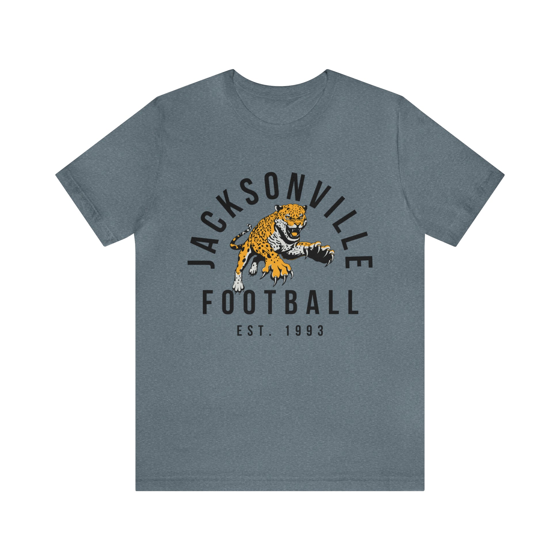 Vintage Jacksonville Jaguars T-Shirt - Retro NFL Football Short Sleeve Tee - Oversized Men's & Women's T-Shirt - Design 3
