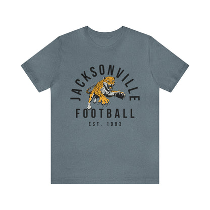 Vintage Jacksonville Jaguars T-Shirt - Retro NFL Football Short Sleeve Tee - Oversized Men's & Women's T-Shirt - Design 3