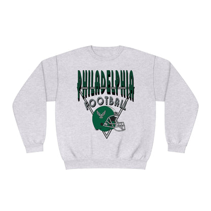 Green Retro Throwback Philadelphia Eagles Crewneck - Retro Unisex Football Sweatshirt - Men's & Women's 90's Oversized Hoodie