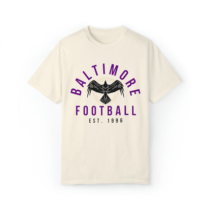 Vintage Baltimore Ravens T-Shirt - Comfort Colors NFL Football Short Sleeve T-Shirt Men's Women's Oversized - Design 4