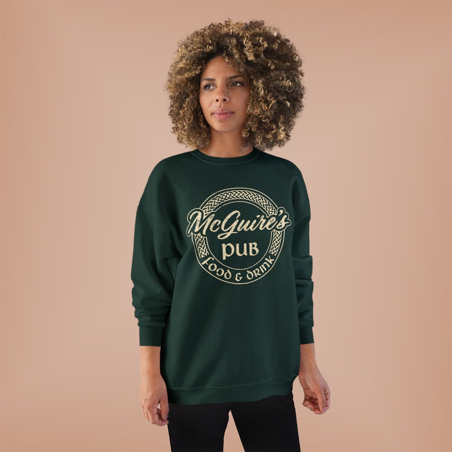McGuire's Pub Logo Sweatshirt — Irish Pub St. Patrick's Day Crewneck