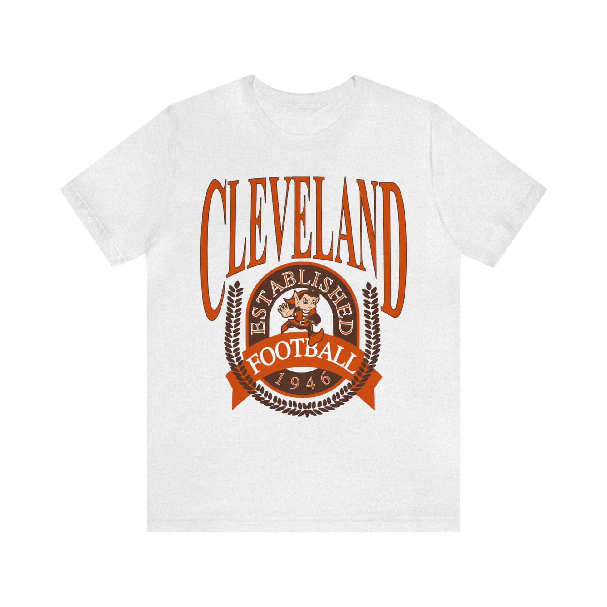 Vintage Cleveland Browns T-Shirt - Browns Short Sleeve NFL Football Tee - Dawg Pound 90's, 80's, 70's - Design 2