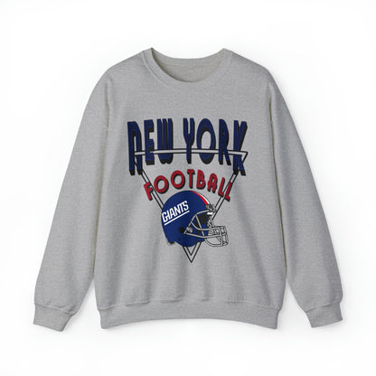 Throwback New York Giants Football Sweatshirt - Vintage Style Football Crewneck - Men's & Women's Football Apparel