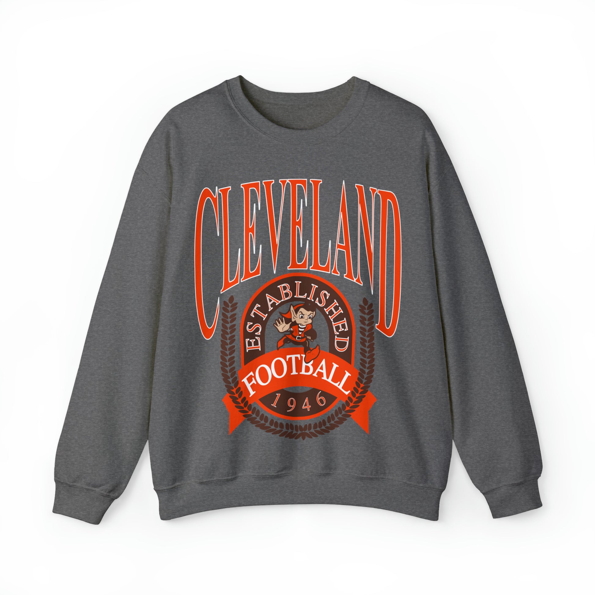 90's Cleveland Browns Sweatshirt - Vintage Browns Hoodie - Men's & Women's  NFL Football Crewneck - Design 2