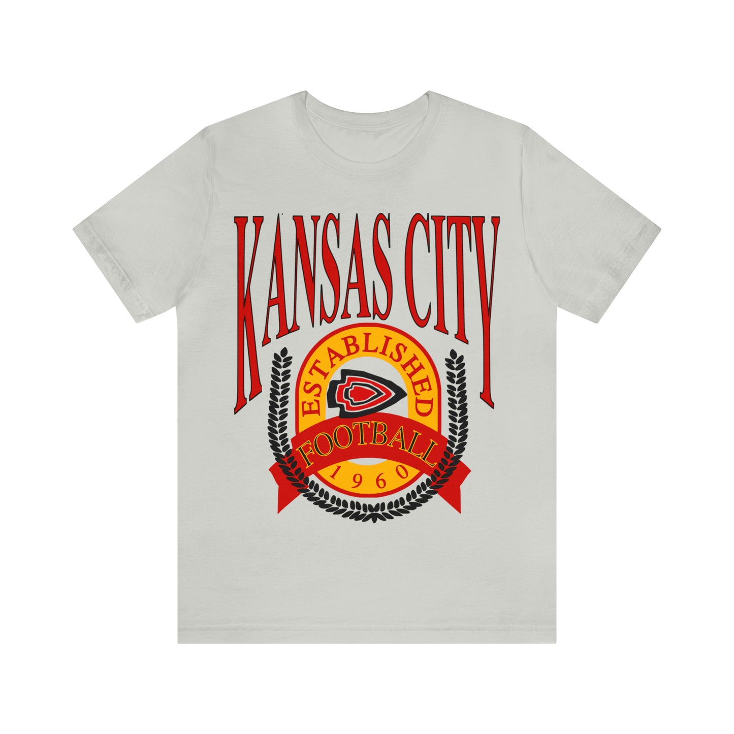 Vintage Kansas City Chiefs T-Shirt - NFL Football Short Sleeve Oversized Tee - Chiefs Travis Kelce Game Apparel - Design 1