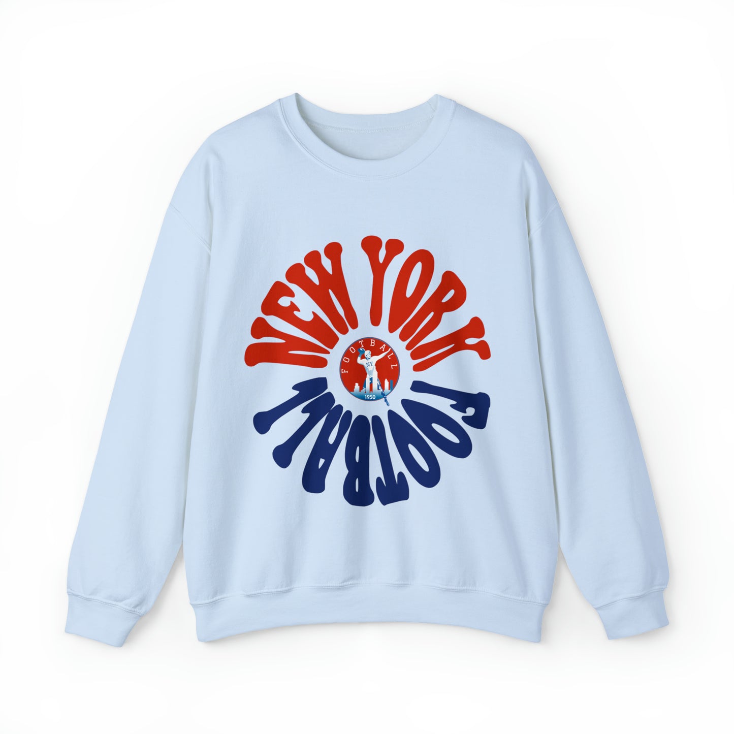 Hippy New York Giants Football Sweatshirt - Retro Style Football Crewneck - Men's & Women's Football Apparel