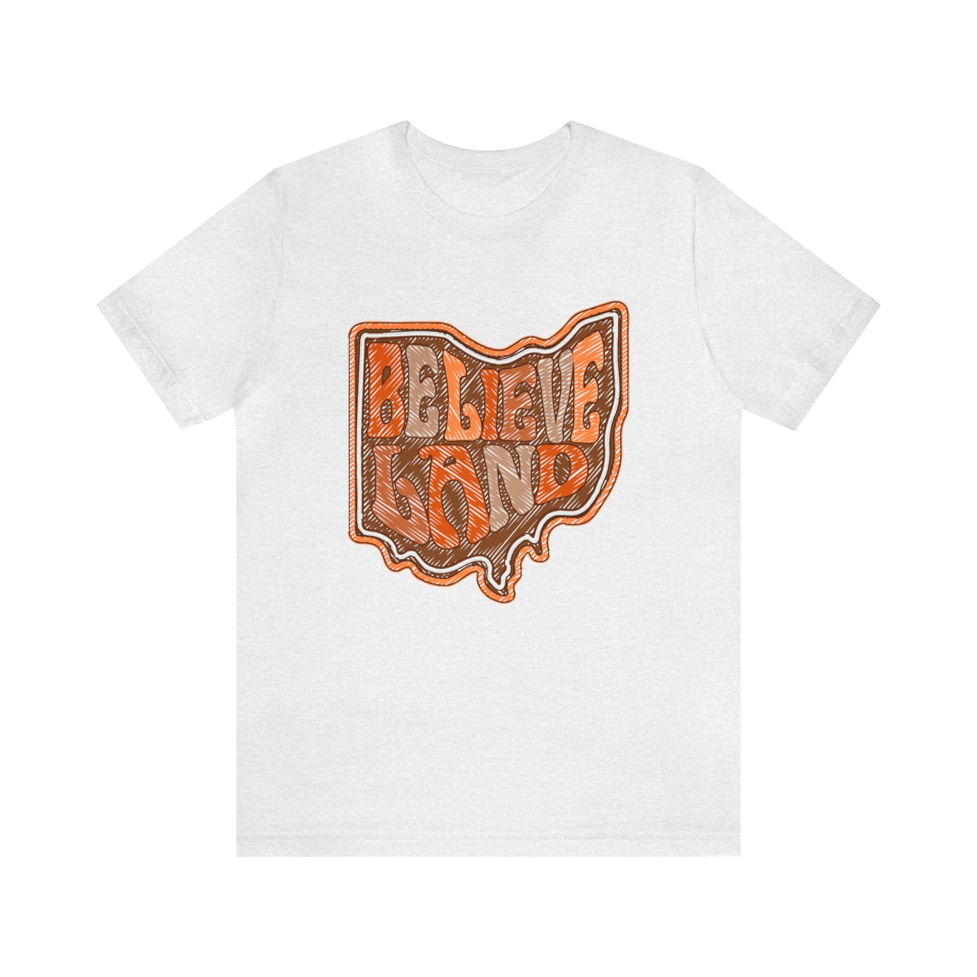  Cleveland Browns Short Sleeve T-Shirt - Browns Believeland NFL Football Tee - Men's Women's Oversized Tee - Design 6