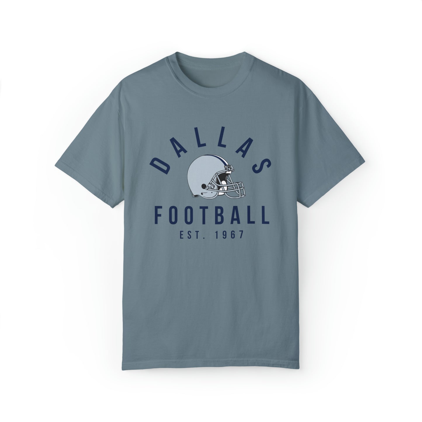 Comfort Colors Dallas Cowboys Football Tee - Short Sleeve T-Shirt Men's Women's Apparel - Design 3