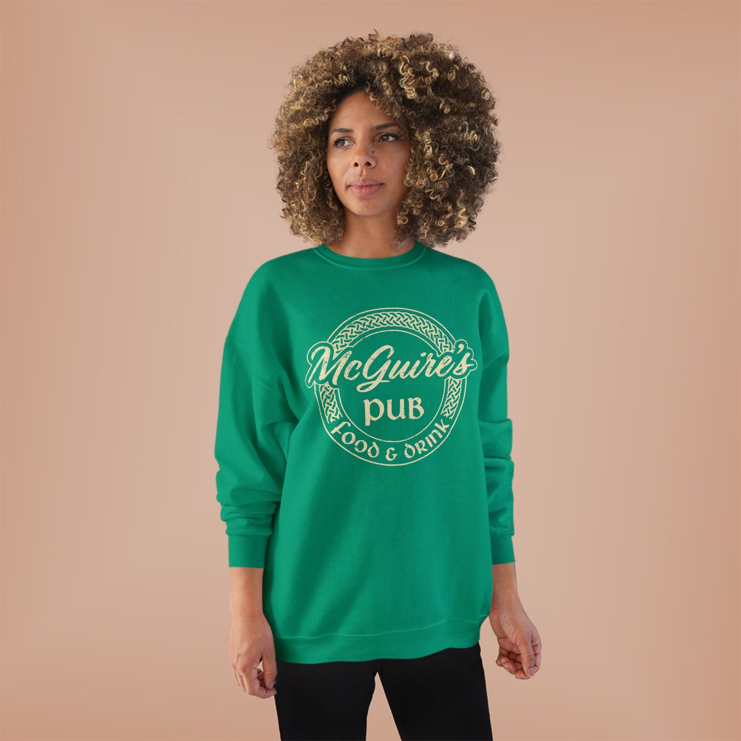 McGuire's Pub Logo Sweatshirt — Irish Pub St. Patrick's Day Crewneck