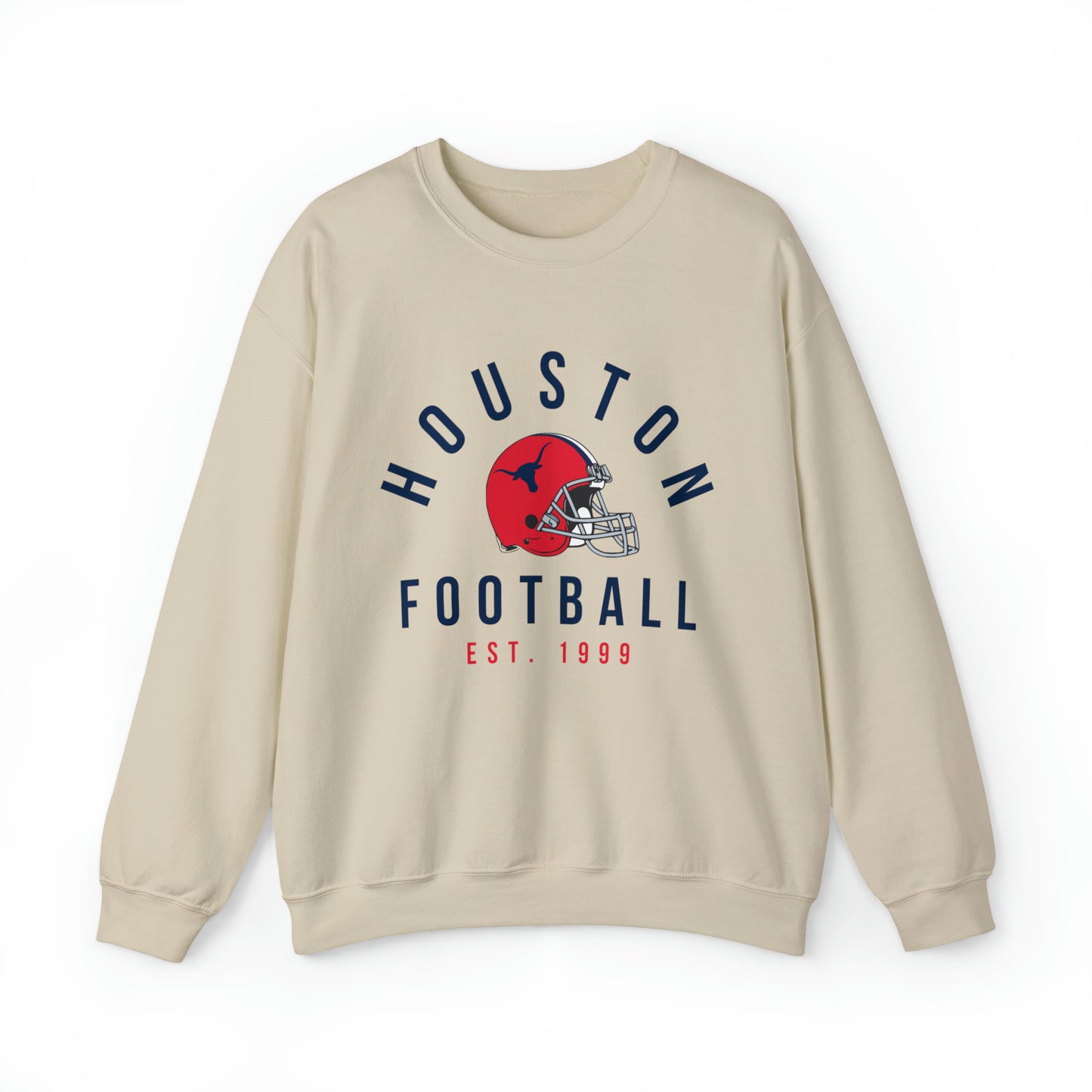 Vintage Houston Texans Crewneck - Vintage Style Football Sweatshirt - Men's Women's Unisex Apparel - Design 1