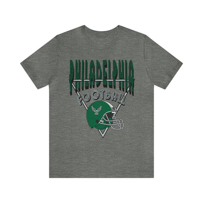 Throwback Vintage Philadelphia Eagles Tee - 90's Short Sleeve T-Shirt - NFL Football Men's & Women's Apparel - Design 3