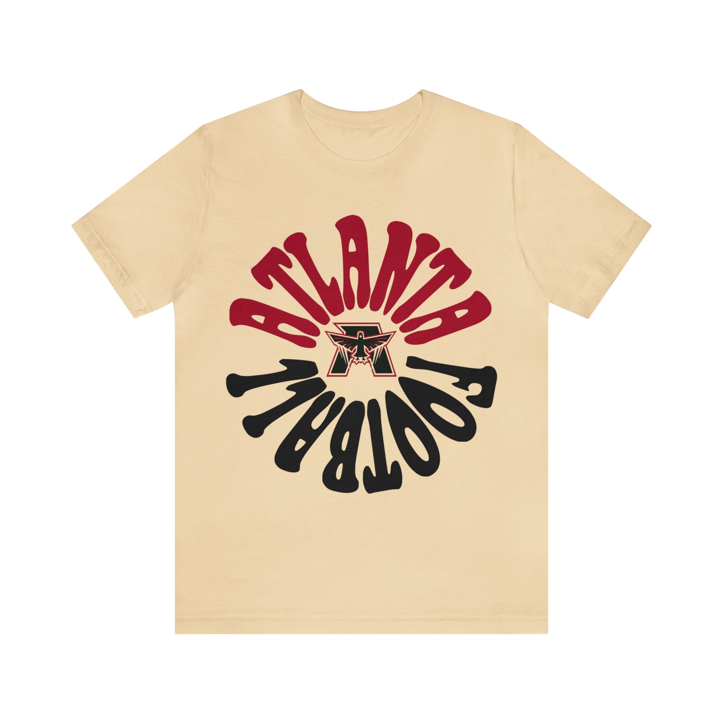 Hippy Retro Atlanta Falcons Short Sleeve T-Shirt - Vintage Unisex Football Tee - Men's & Women's - Design 2