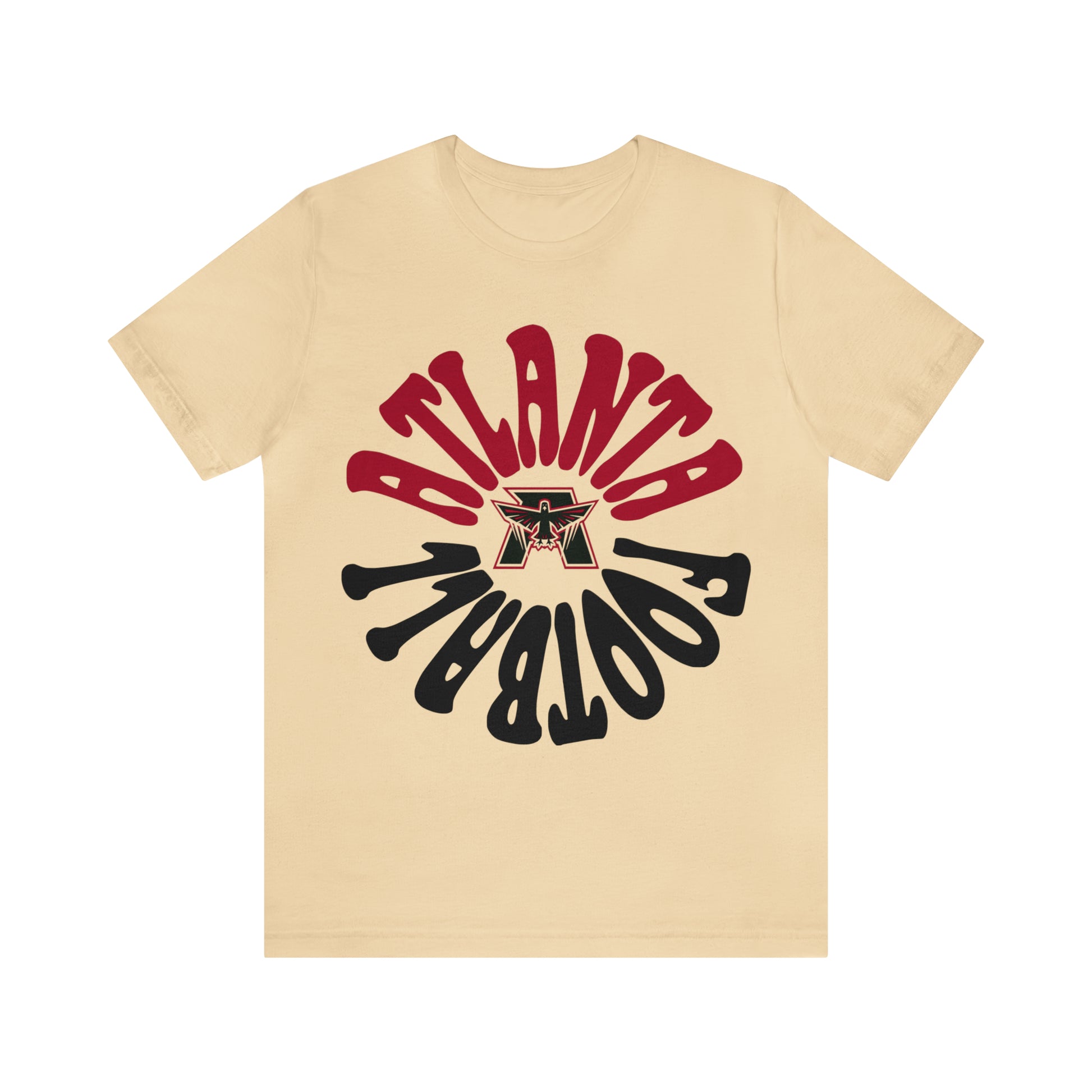 Hippy Retro Atlanta Falcons Short Sleeve T-Shirt - Vintage Unisex Football Tee - Men's & Women's - Design 2