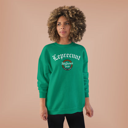 Men's Unisex McGuire's Pub Sweatshirt — Leprecunt Irish Pub St. Patrick's Day Crewneck
