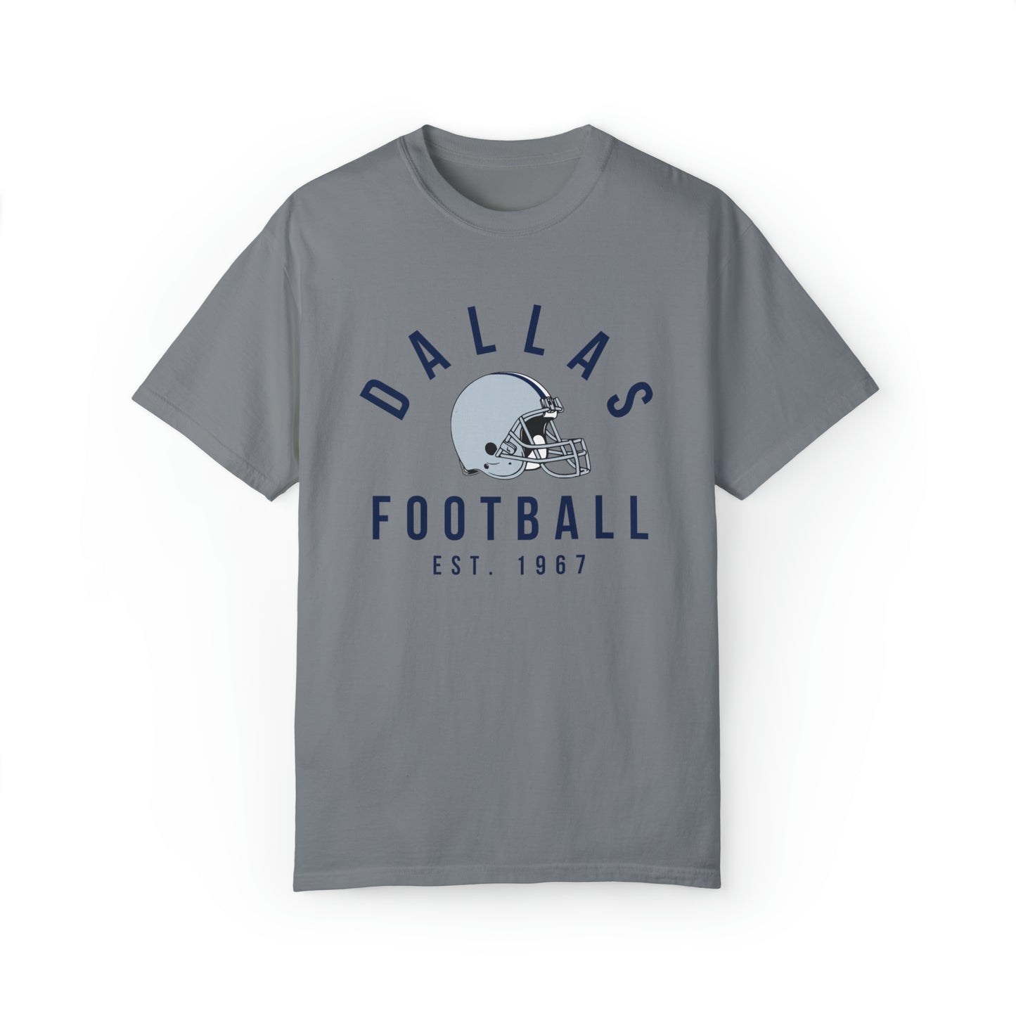 Comfort Colors Dallas Cowboys Football Tee - Short Sleeve T-Shirt Men's Women's Apparel - Design 3