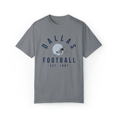 Comfort Colors Dallas Cowboys Football Tee - Short Sleeve T-Shirt Men's Women's Apparel - Design 3