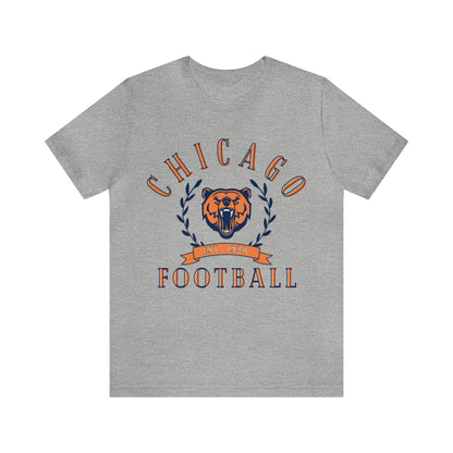 Vintage Chicago Bears Short Sleeve T-Shirt - Throwback NFL Football Men's & Women's Oversized Tee - Design 3