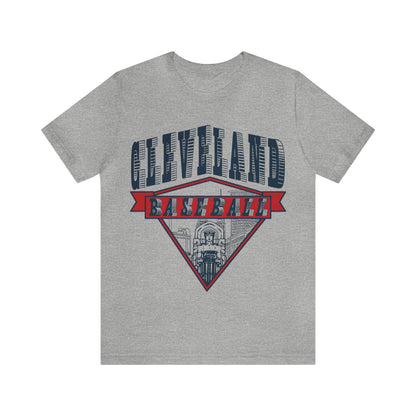 Vintage Cleveland Baseball Bridge Tee - Retro Unisex Short Sleeve T-Shirt