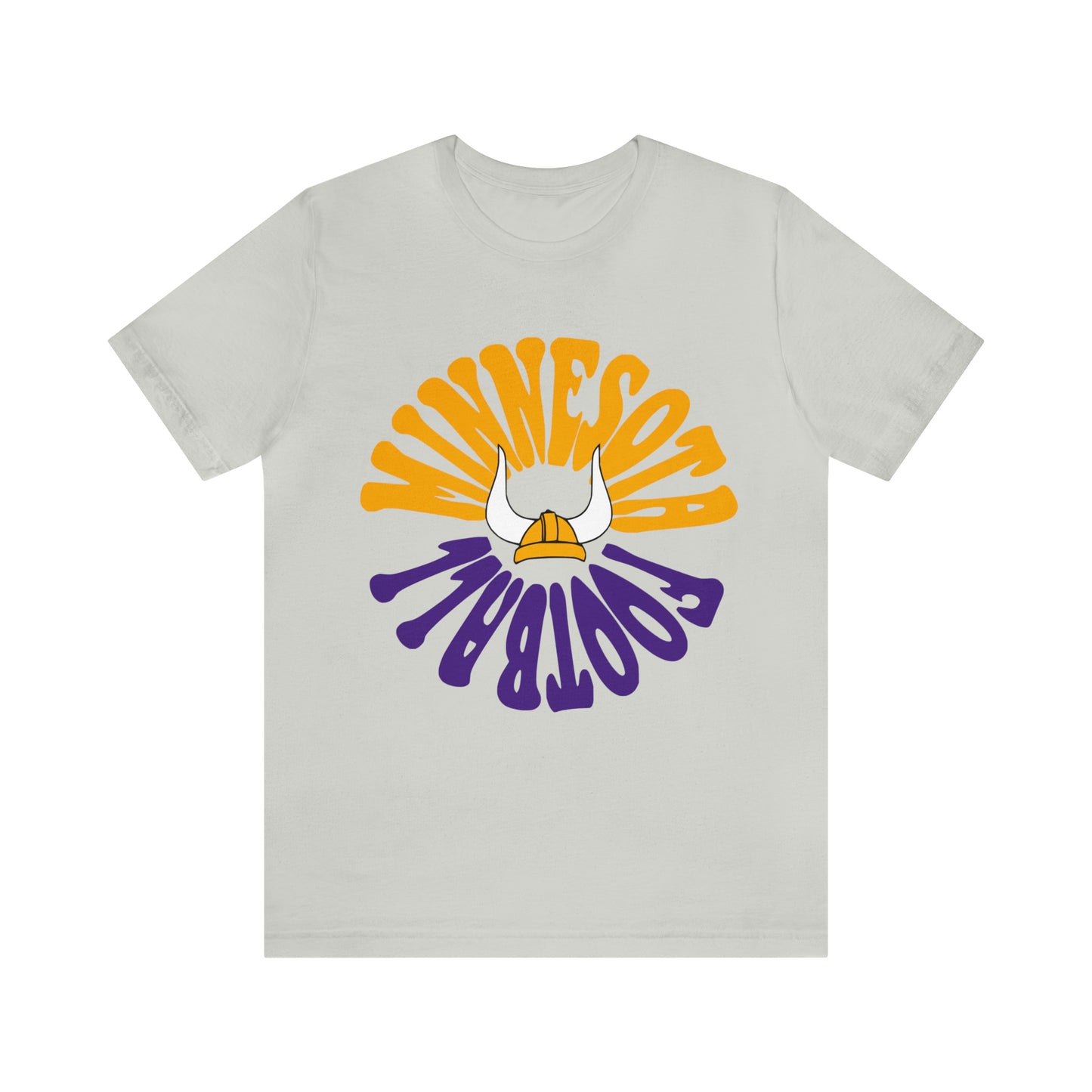 Hippy Retro Minnesota Vikings Tee - 90's Short Sleeve T-Shirt - NFL Football Men's & Women's Apparel - Design 2